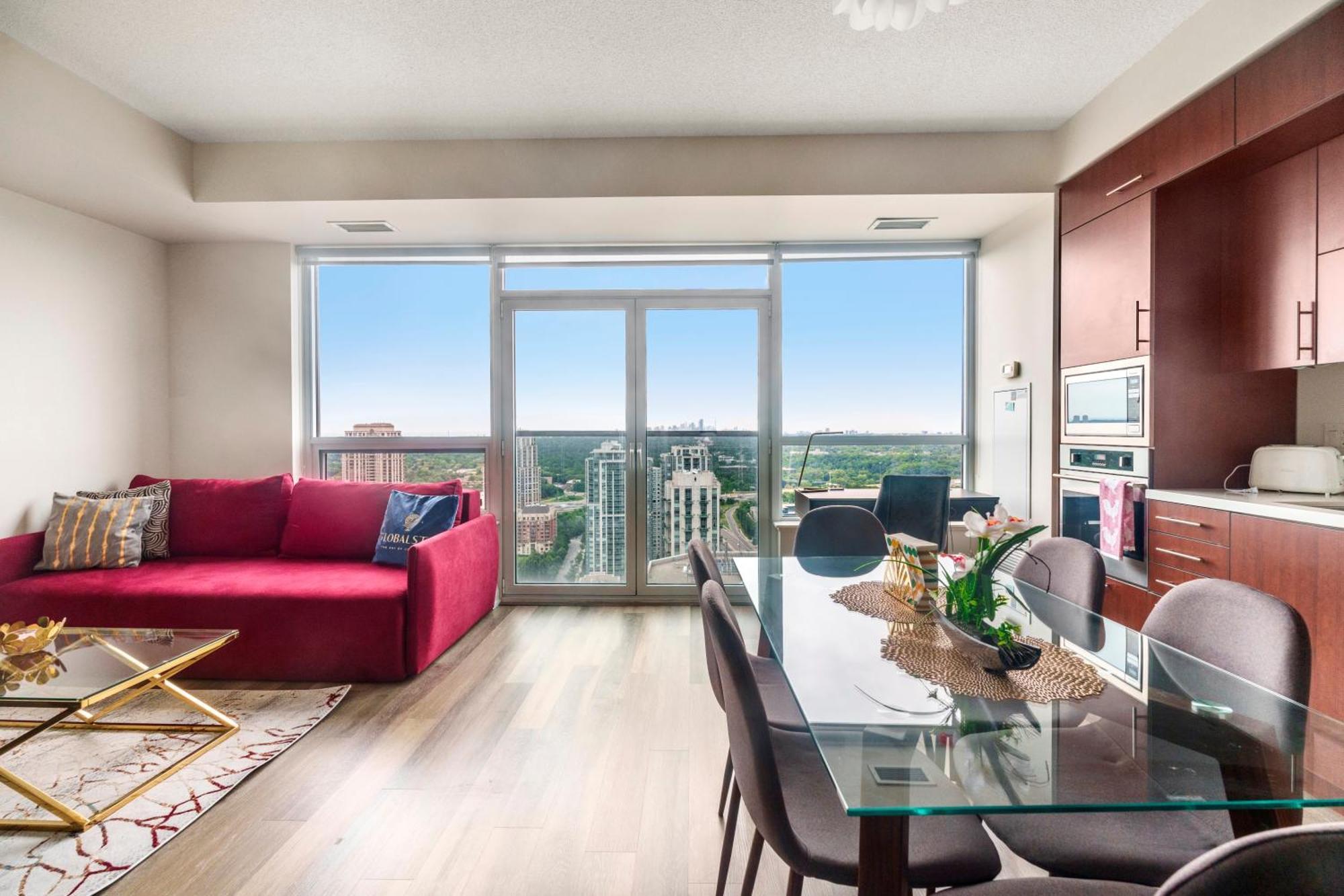 Globalstay Modern Apartments In North York Skyscraper تورونتو المظهر الخارجي الصورة
